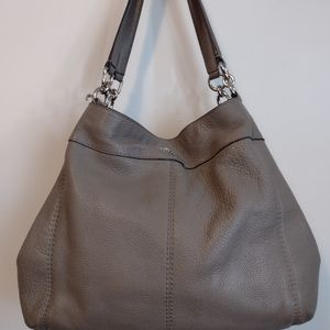 Vintage Gray/taupe Coach Handbag